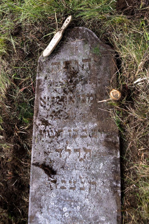 Sprzątanie żydowskiego cmentarza