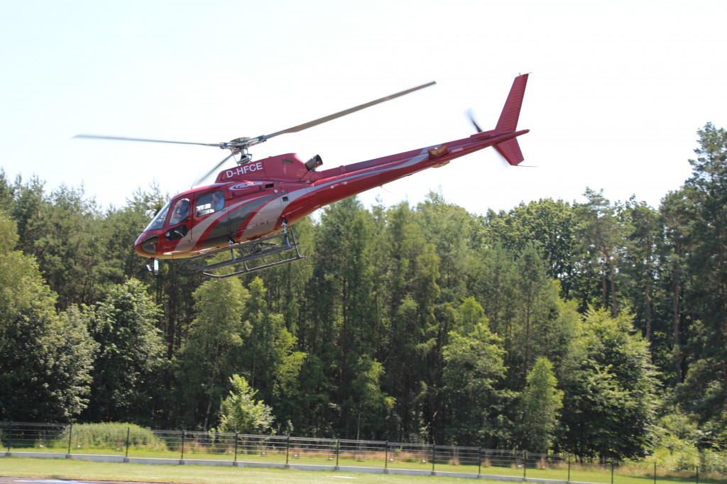 Śmigłowiec z Brynka gasił pożar w Biebrzańskim Parku Narodowym