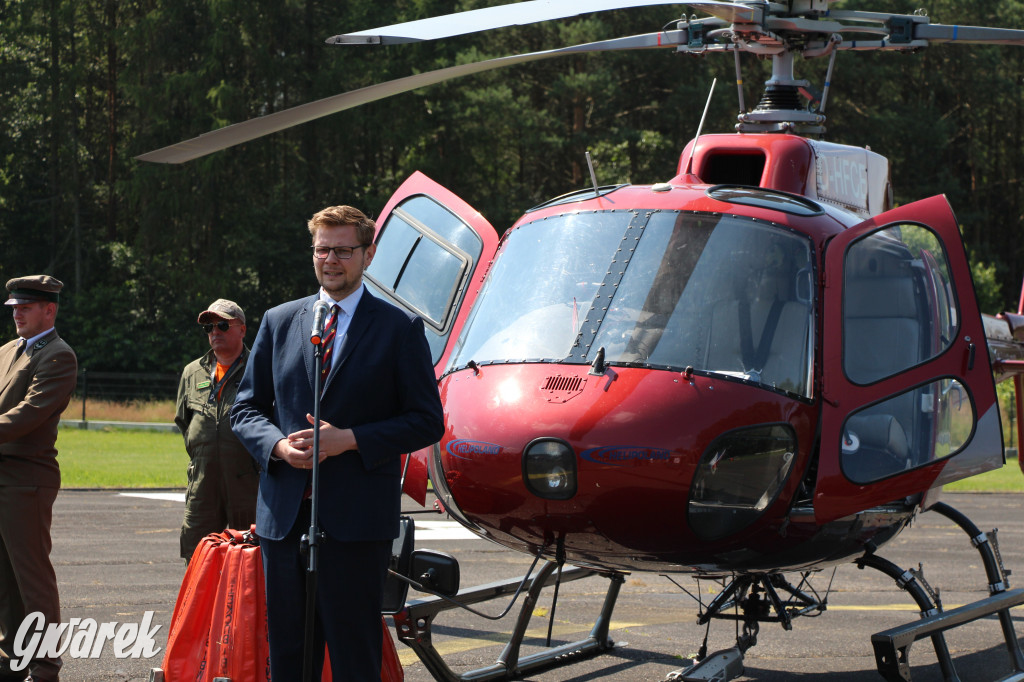 Śmigłowiec z Brynka gasił pożar w Biebrzańskim Parku Narodowym