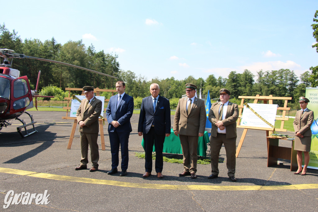Śmigłowiec z Brynka gasił pożar w Biebrzańskim Parku Narodowym