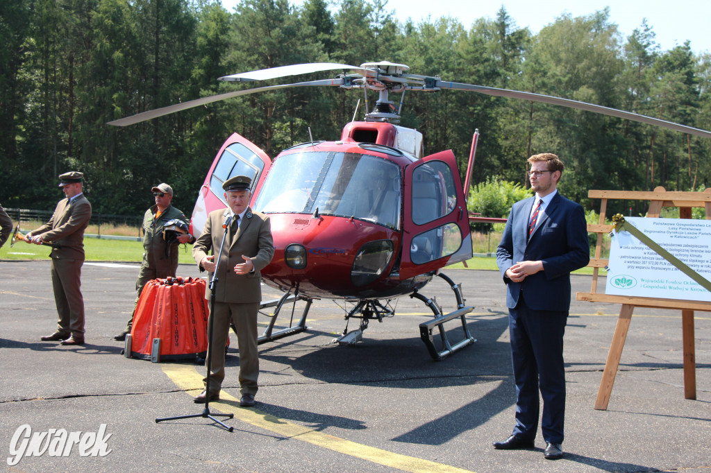 Śmigłowiec z Brynka gasił pożar w Biebrzańskim Parku Narodowym