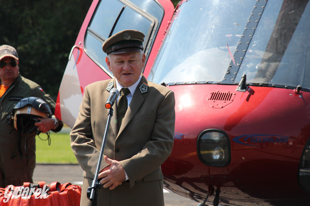 Śmigłowiec z Brynka gasił pożar w Biebrzańskim Parku Narodowym