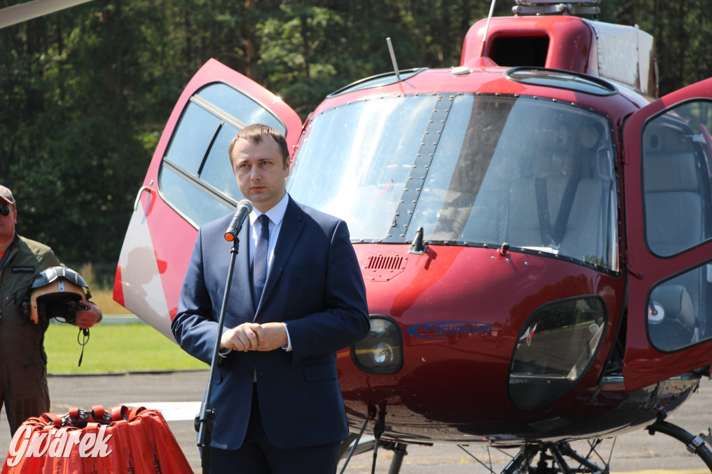 Śmigłowiec z Brynka gasił pożar w Biebrzańskim Parku Narodowym