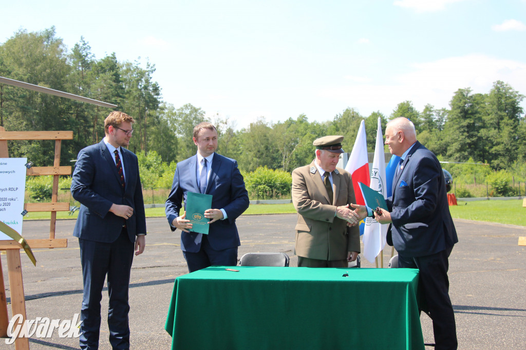 Śmigłowiec z Brynka gasił pożar w Biebrzańskim Parku Narodowym