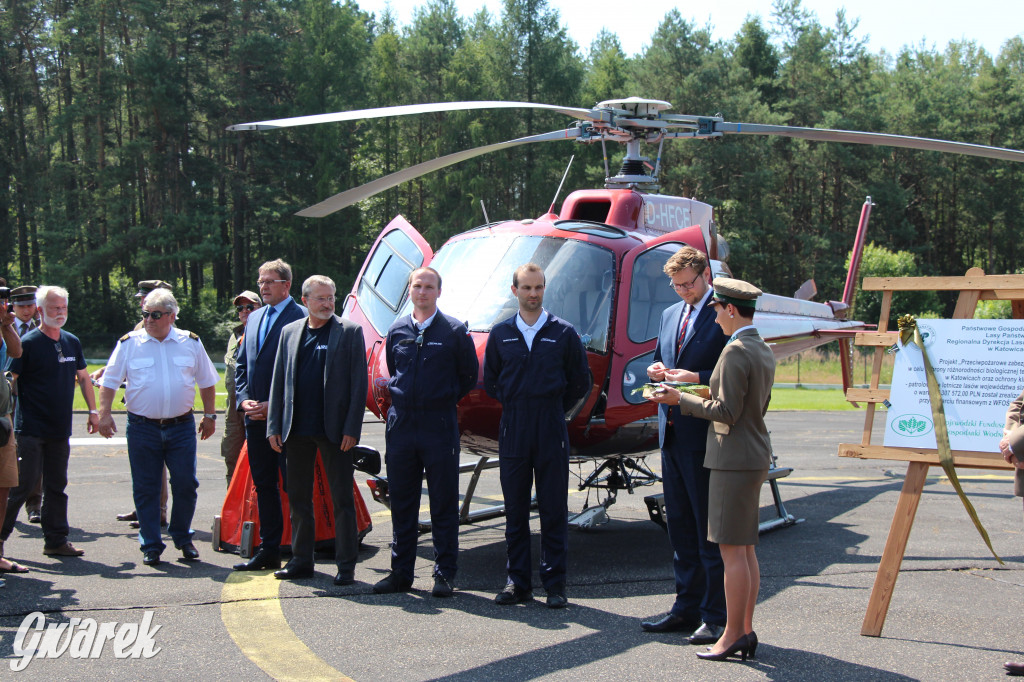 Śmigłowiec z Brynka gasił pożar w Biebrzańskim Parku Narodowym