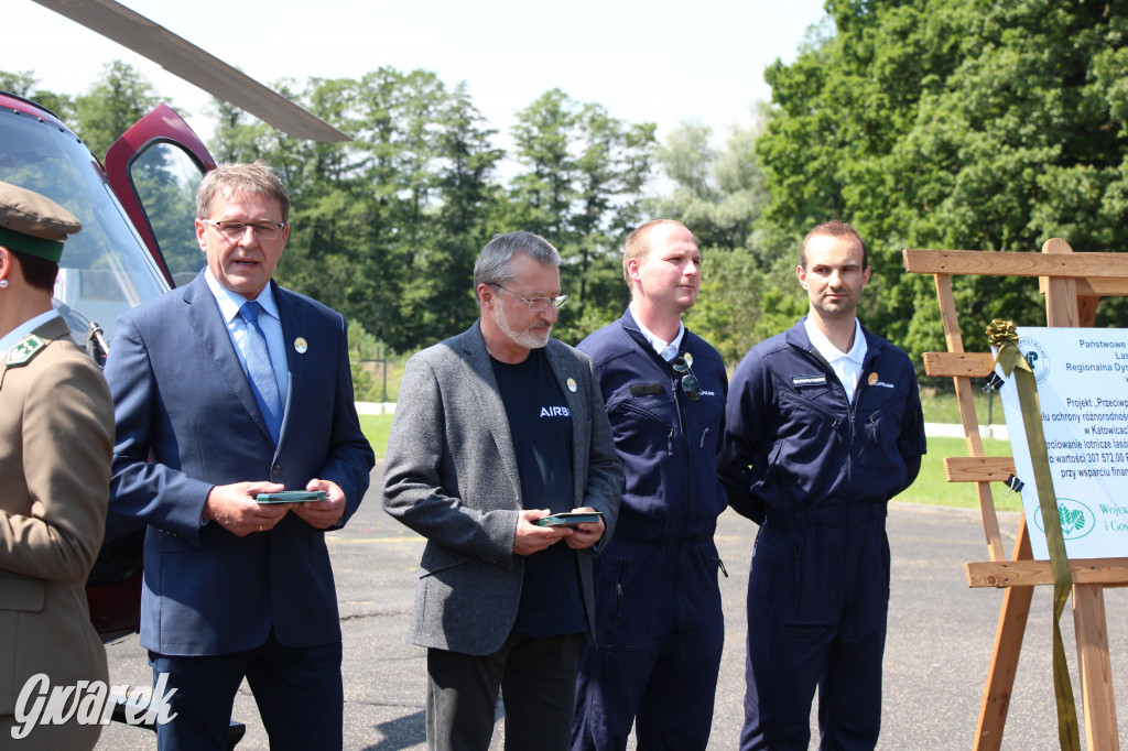 Śmigłowiec z Brynka gasił pożar w Biebrzańskim Parku Narodowym