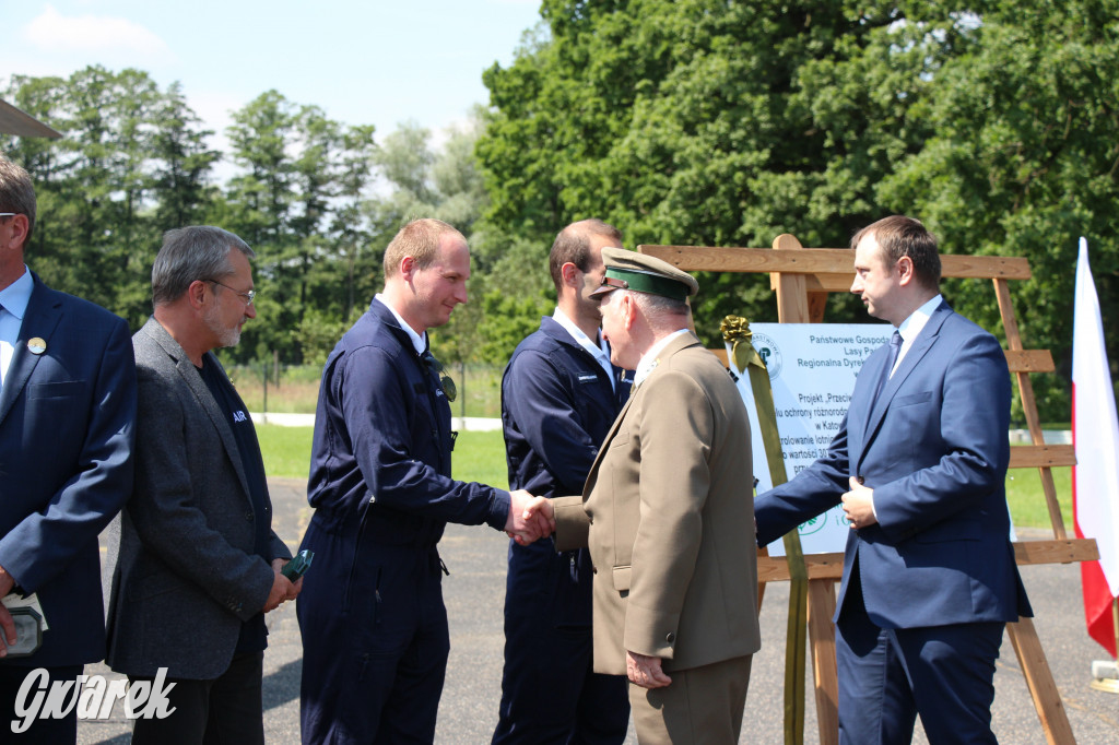 Śmigłowiec z Brynka gasił pożar w Biebrzańskim Parku Narodowym