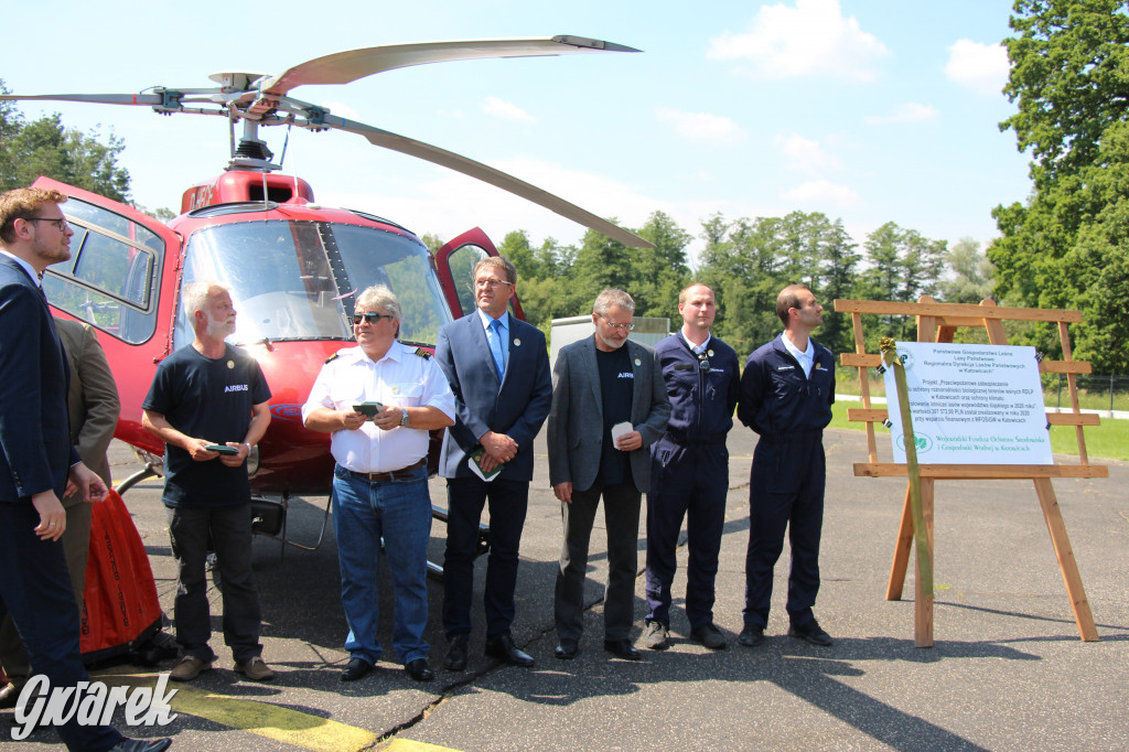 Śmigłowiec z Brynka gasił pożar w Biebrzańskim Parku Narodowym