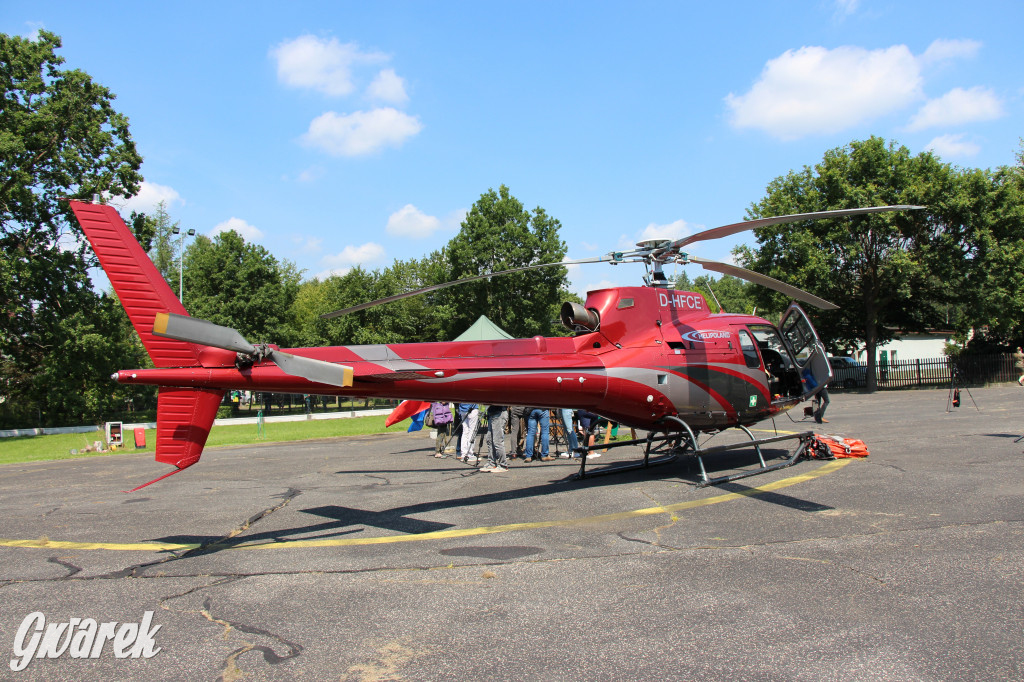 Śmigłowiec z Brynka gasił pożar w Biebrzańskim Parku Narodowym