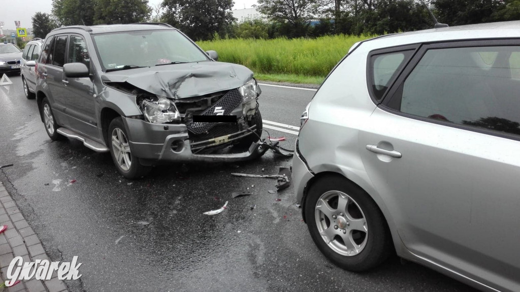 Zderzenie pięciu aut na Zagórskiej