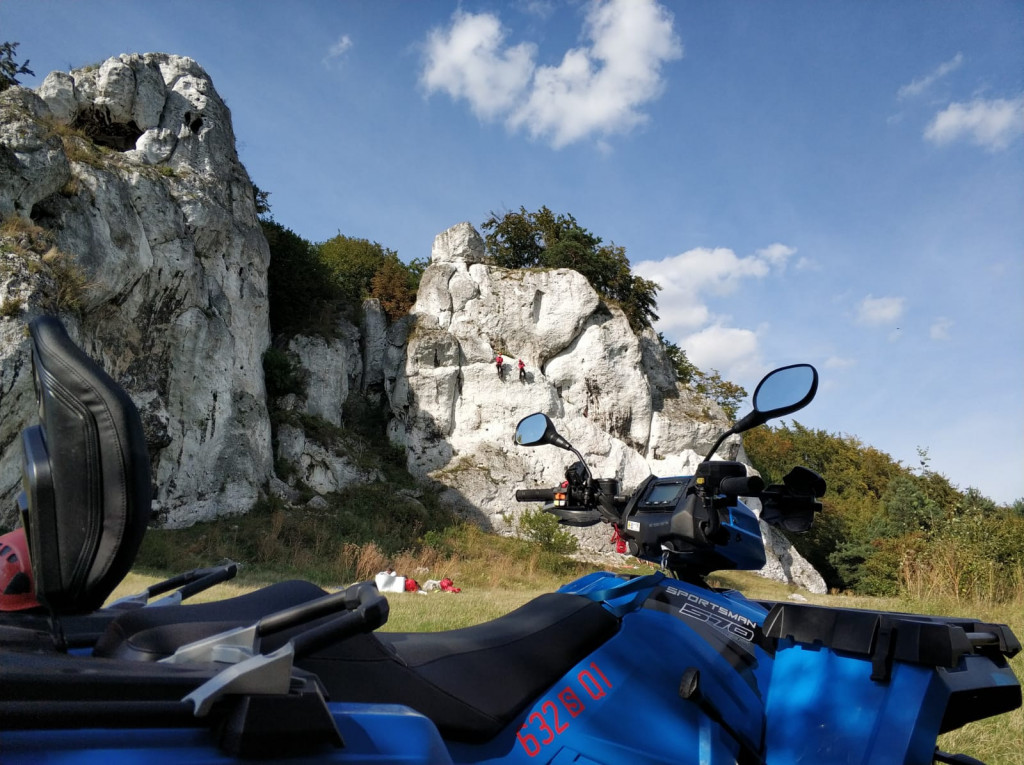 Strażacy z Radzionkowa ćwiczyli na skałach