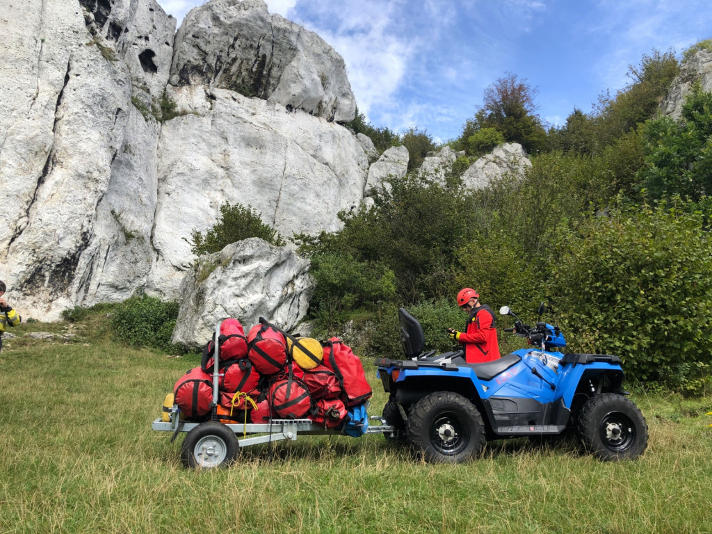 Strażacy z Radzionkowa ćwiczyli na skałach
