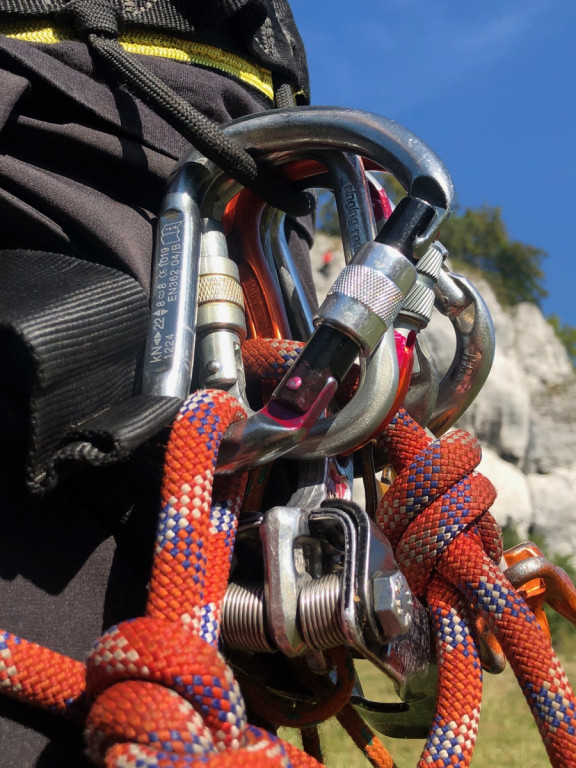 Strażacy z Radzionkowa ćwiczyli na skałach