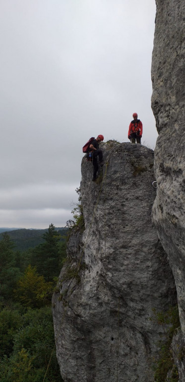 Strażacy z Radzionkowa ćwiczyli na skałach