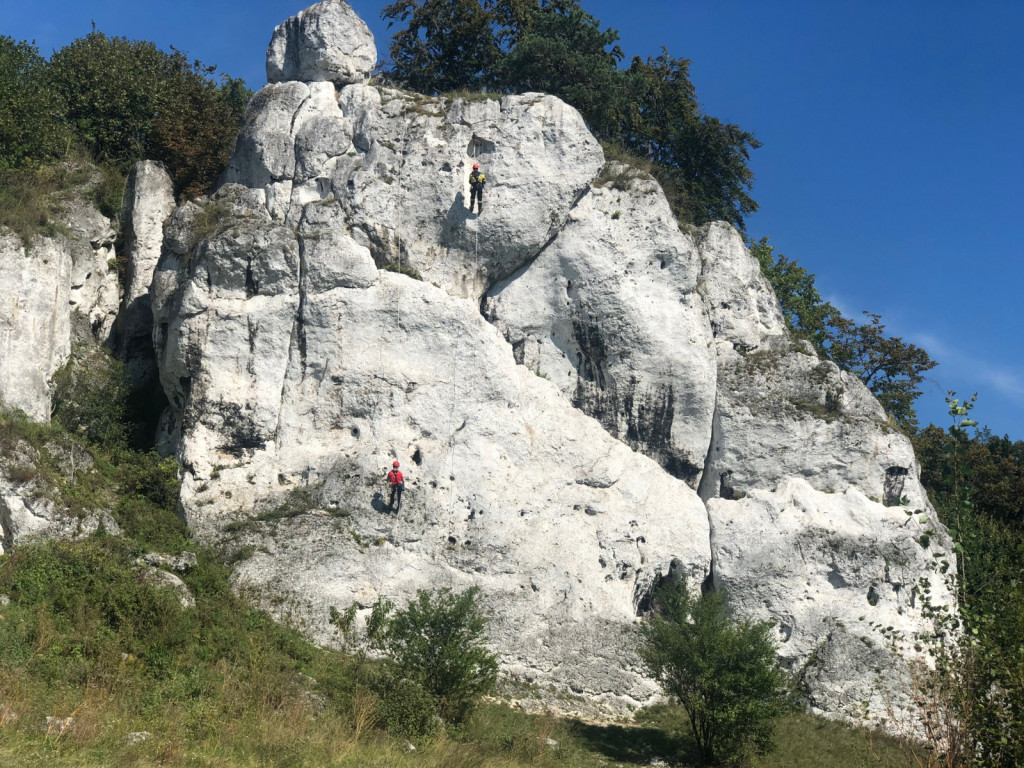 Strażacy z Radzionkowa ćwiczyli na skałach