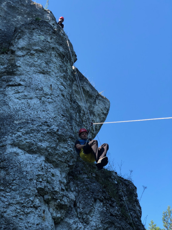 Strażacy z Radzionkowa ćwiczyli na skałach