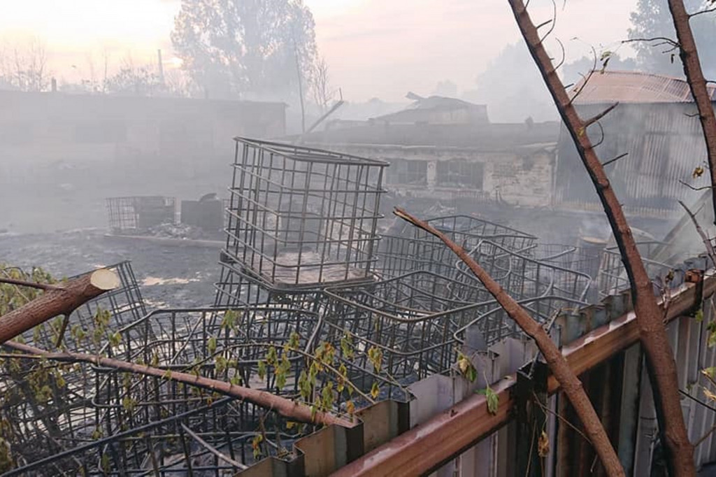 OSP z naszego powiatu gasiły pożar wysypiska w Sosnowcu