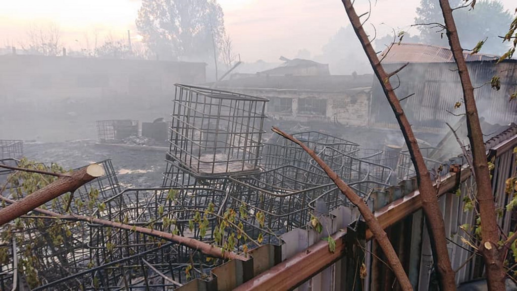 OSP z naszego powiatu gasiły pożar wysypiska w Sosnowcu