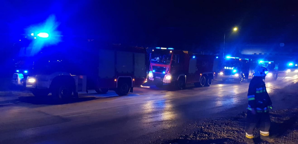 OSP z naszego powiatu gasiły pożar wysypiska w Sosnowcu