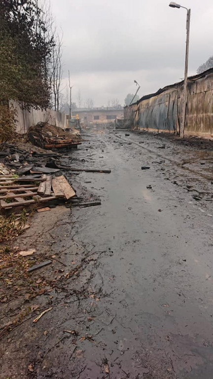 OSP z naszego powiatu gasiły pożar wysypiska w Sosnowcu