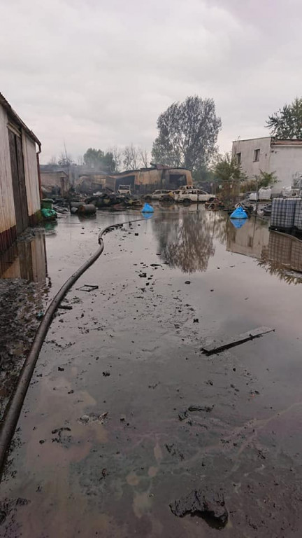 OSP z naszego powiatu gasiły pożar wysypiska w Sosnowcu