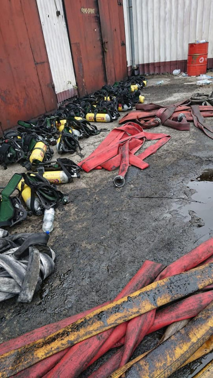 OSP z naszego powiatu gasiły pożar wysypiska w Sosnowcu