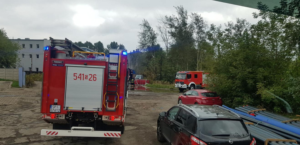 OSP z naszego powiatu gasiły pożar wysypiska w Sosnowcu