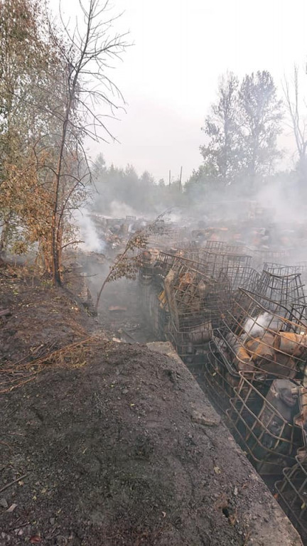 OSP z naszego powiatu gasiły pożar wysypiska w Sosnowcu
