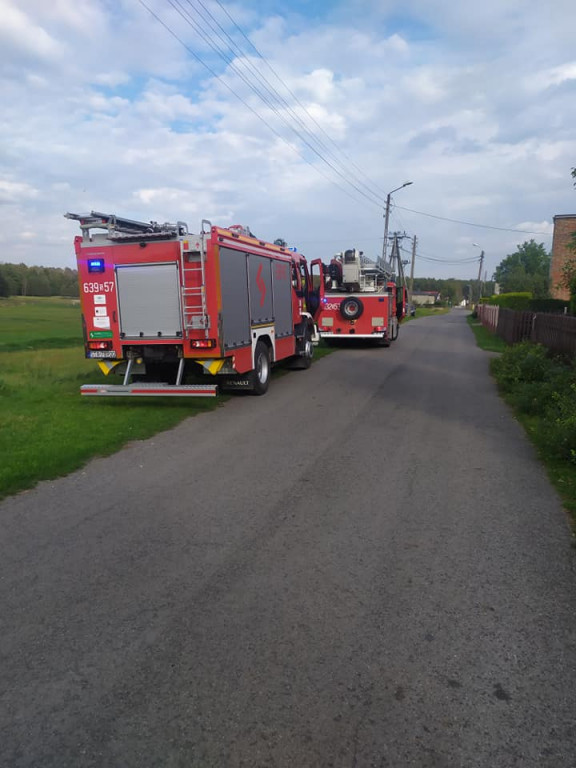 Na widok strażaków sam się ewakuował