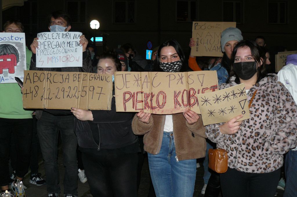 Protest kobiet w Tarnowskich Górach - 26.10