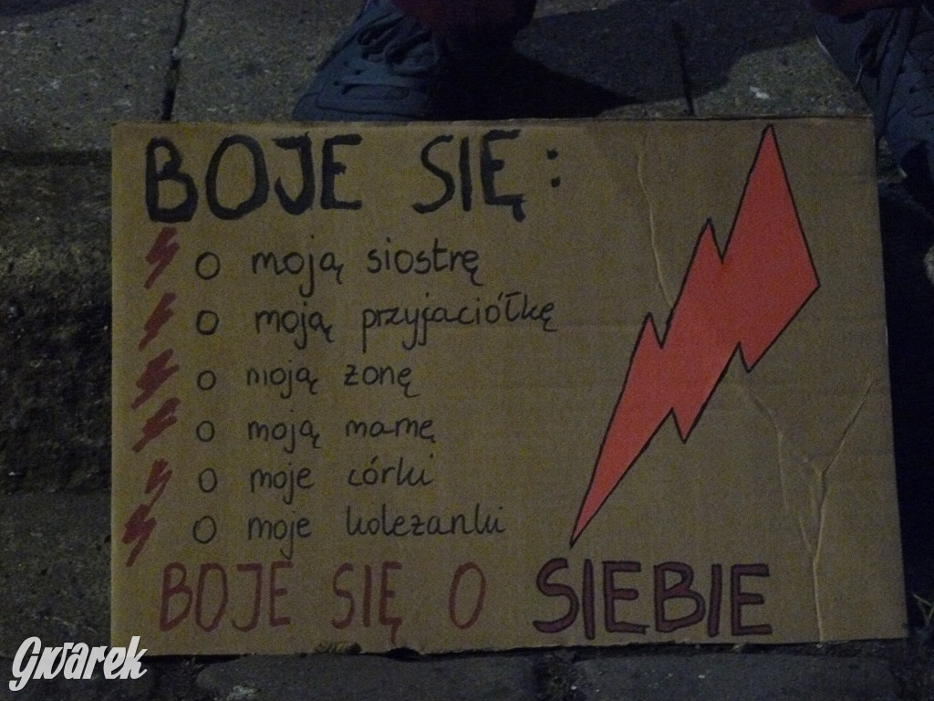 Protest kobiet w Tarnowskich Górach - 26.10