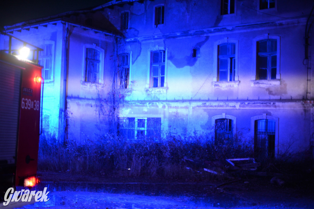 Kalety. Pożar w dawnej fabryce