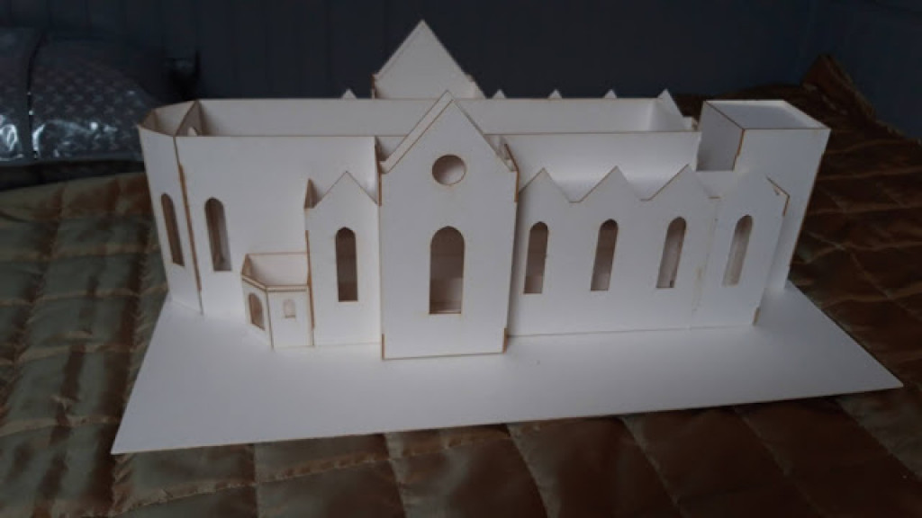 Makieta kościoła w Reptach Śląskich