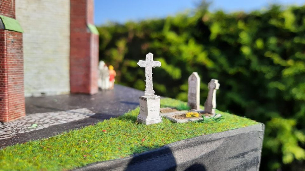 Makieta kościoła w Reptach Śląskich