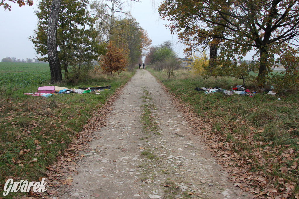 Dzikie wysypisko między Lasowicami a Nakłem Śląskim