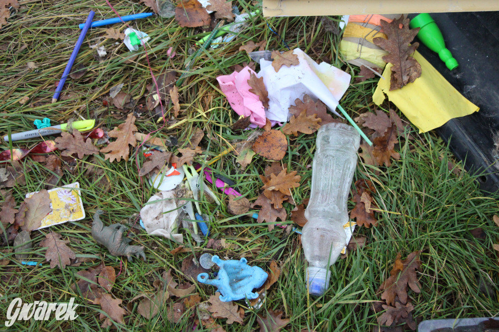 Dzikie wysypisko między Lasowicami a Nakłem Śląskim