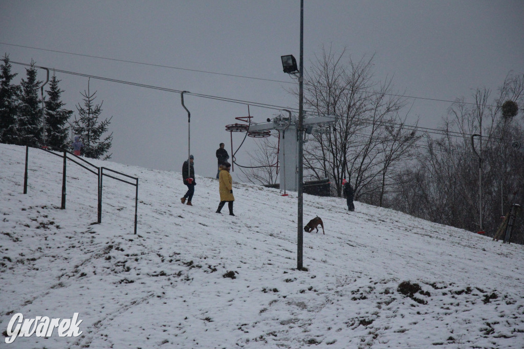 Spadł pierwszy śnieg: sanki, bałwany, radość