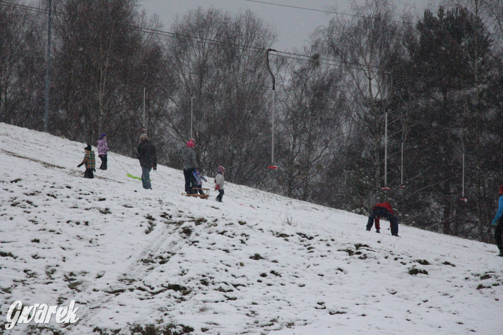 Spadł pierwszy śnieg: sanki, bałwany, radość