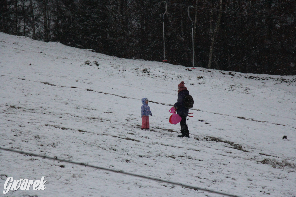 Spadł pierwszy śnieg: sanki, bałwany, radość