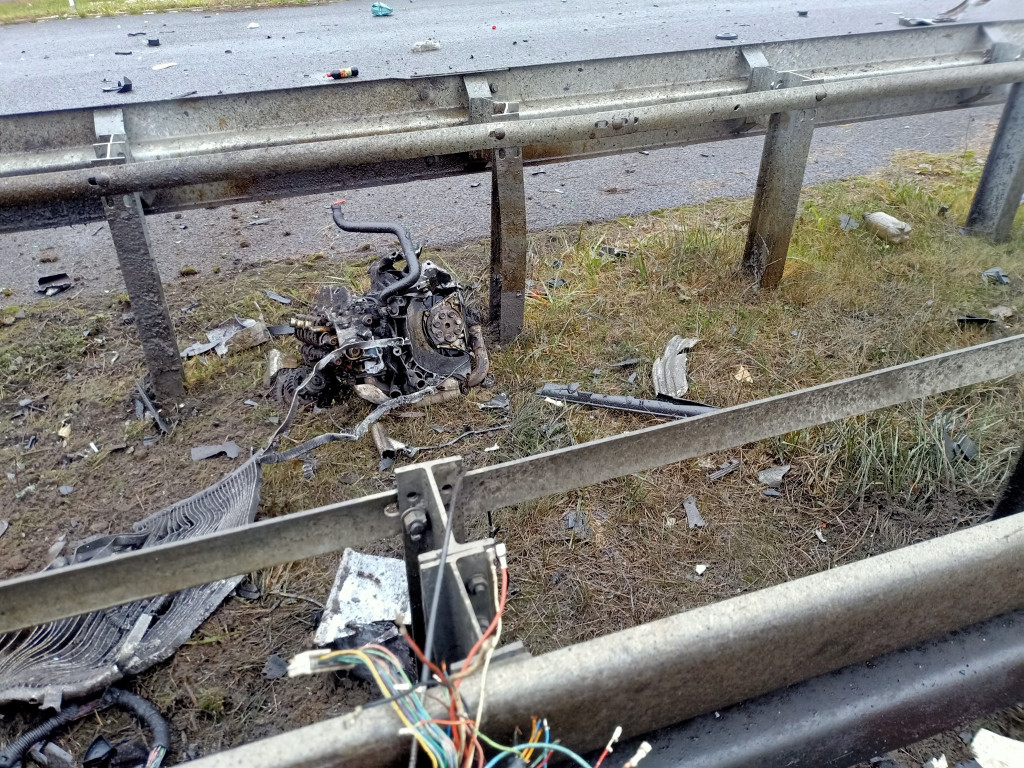 Czołowe zderzenie na drodze ekspresowej S1