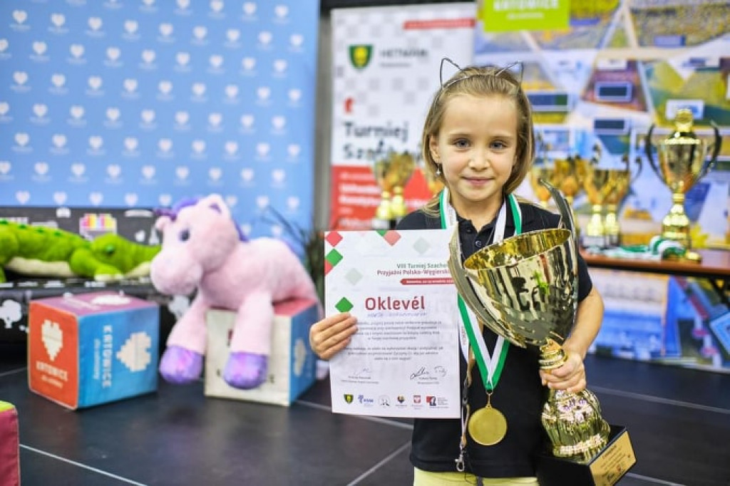 Marta Staszczyszyn z Kamieńca. Zaczęła grać w szachy jako 4-latka