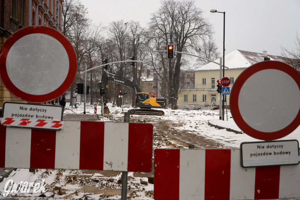 Tarnowskie Góry - rondo w budowie