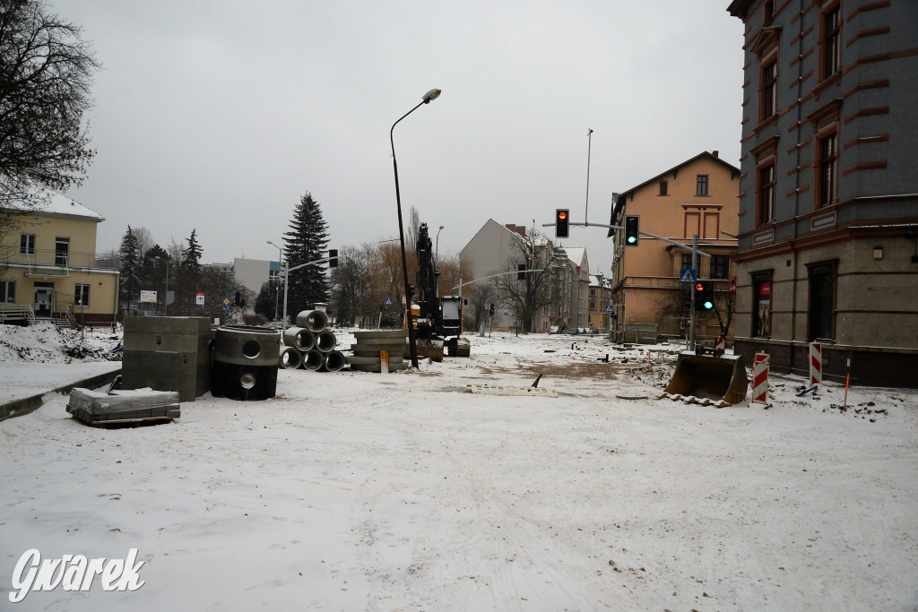 Tarnowskie Góry - rondo w budowie