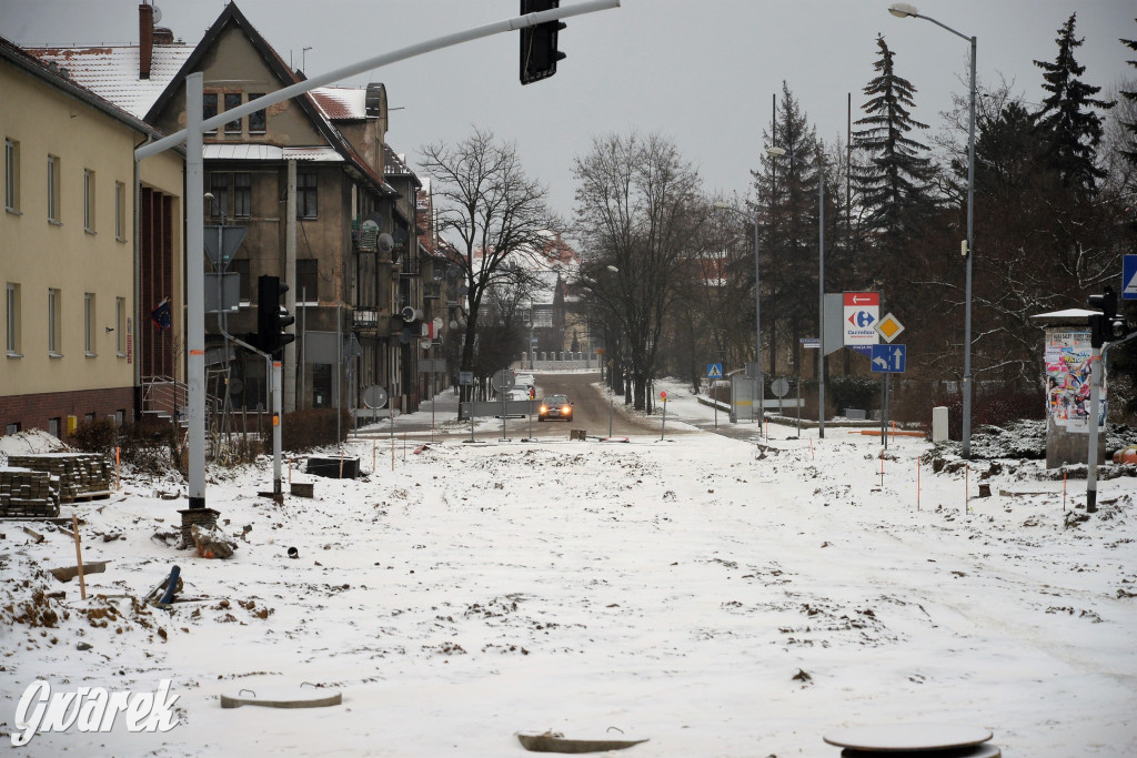 Tarnowskie Góry - rondo w budowie