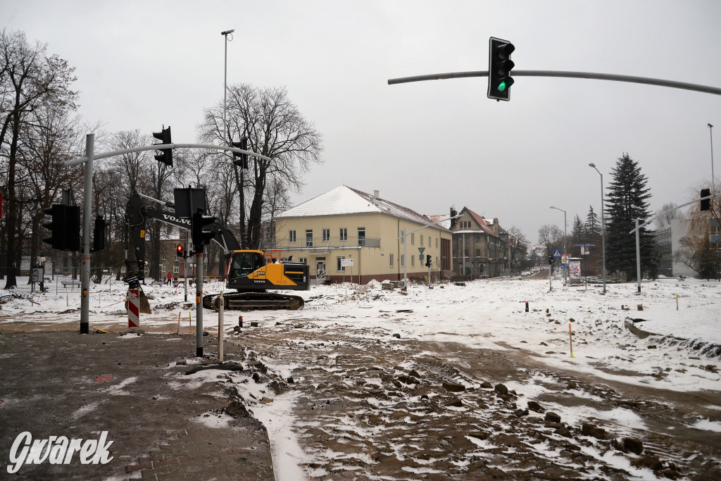 Tarnowskie Góry - rondo w budowie