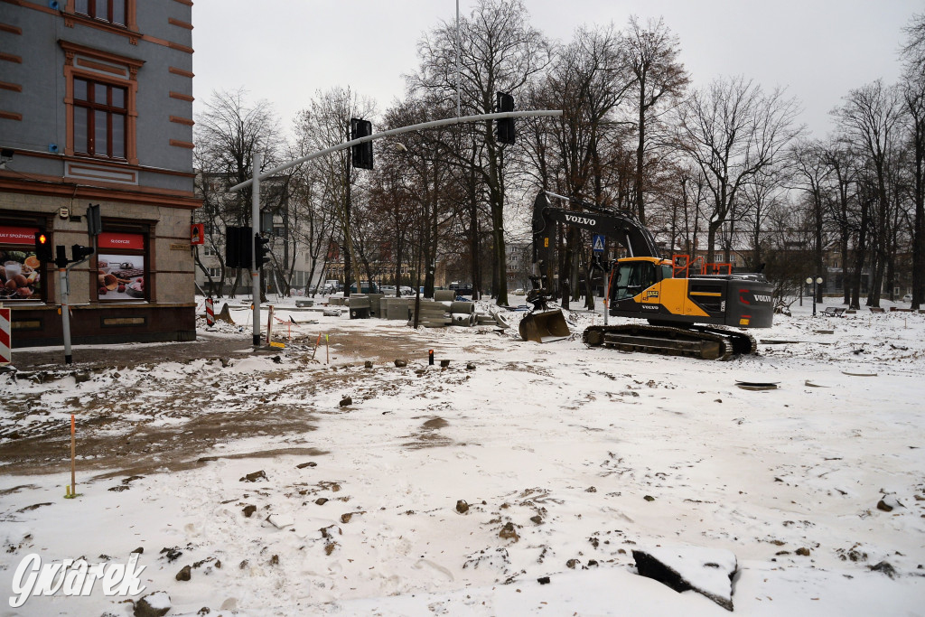 Tarnowskie Góry - rondo w budowie
