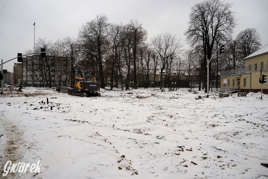 Tarnowskie Góry - rondo w budowie