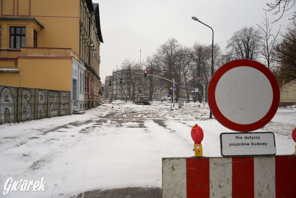 Tarnowskie Góry - rondo w budowie