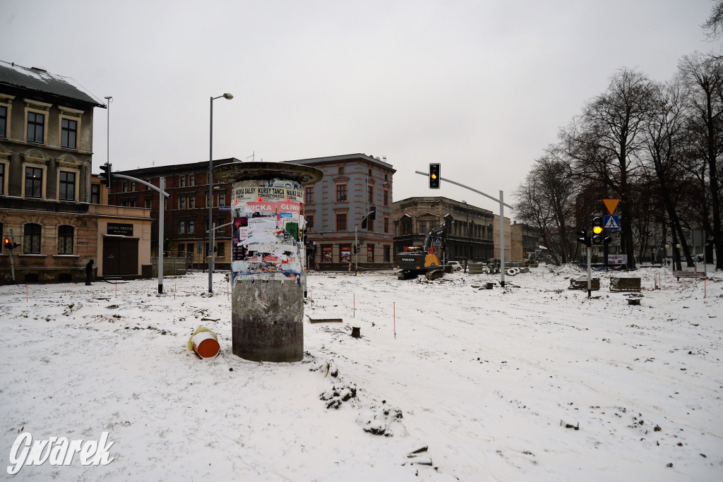 Tarnowskie Góry - rondo w budowie