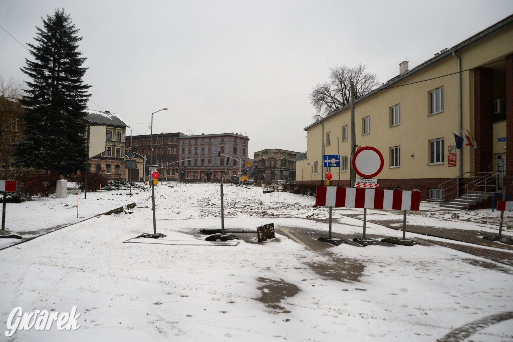 Tarnowskie Góry - rondo w budowie